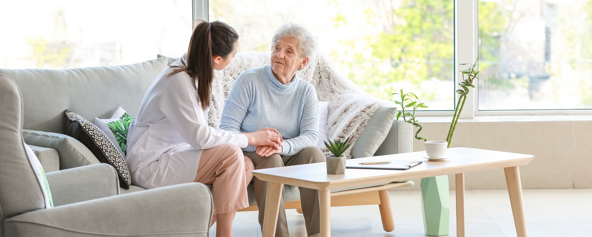 Beratung im Wohnzimmer